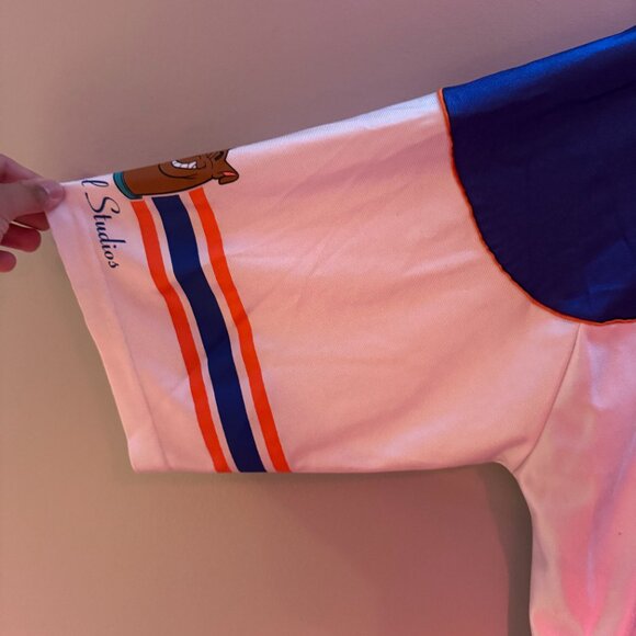 Vintage 90s Universal Studios Scooby Doo AOP Football Jersey (XL-2XL) - Picture 8 of 14